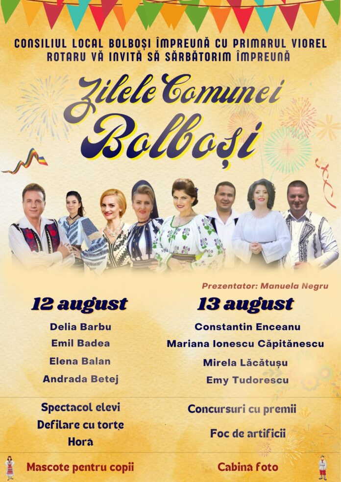 zilele comunei bolbosi 2023 program zilele comunei bolbosi 2023