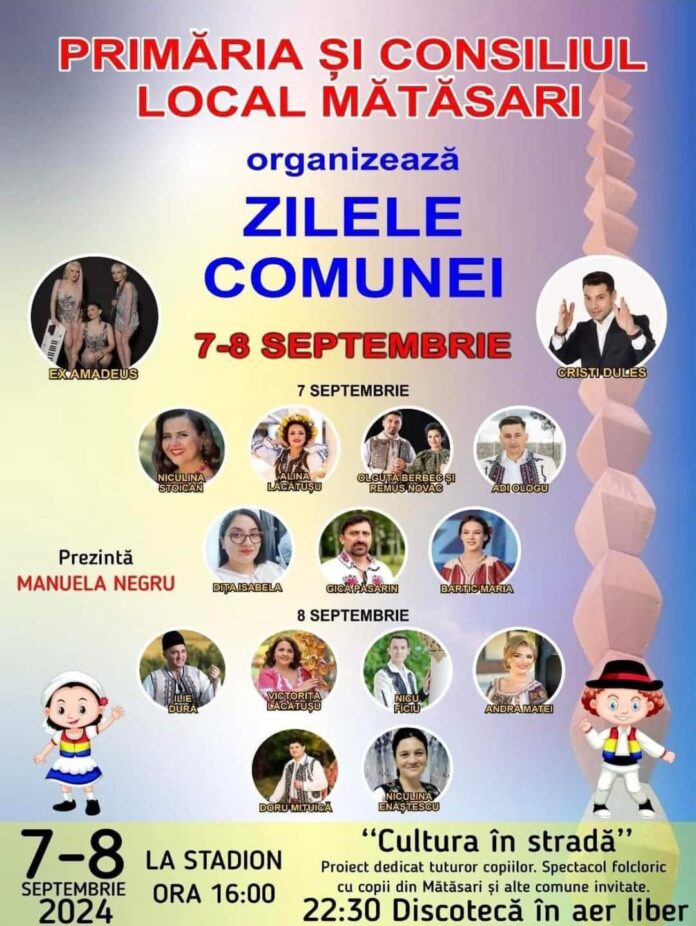 program zilele Comunei Matasari 2024 Zilele Comunei Matasari 2024